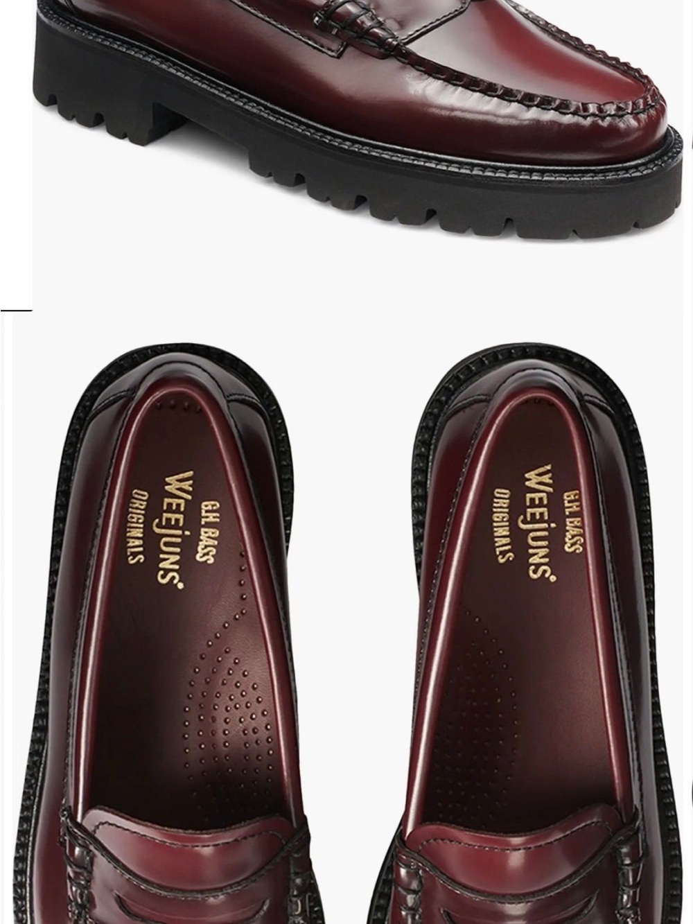 G.H. Bass & Co. Women's Burgundy Penny Loafers